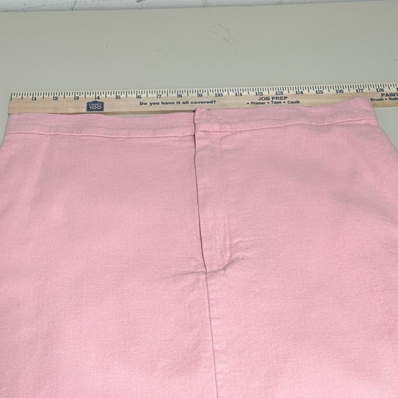Banana Republic Pink Linen Blend Pencil Skirt Bermuda Sand Size 16 Knee Length - Picture 8 of 11
